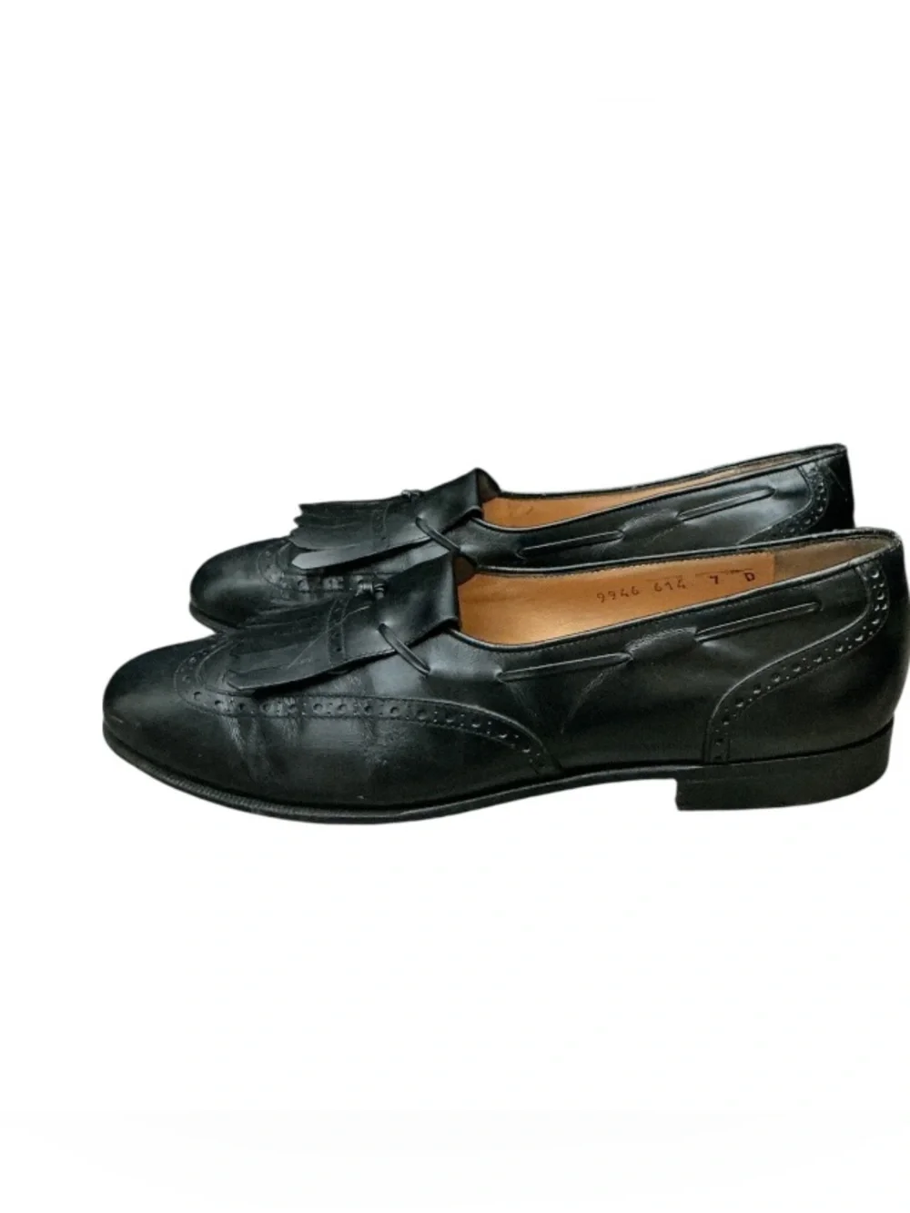 Authentic Salvatore Ferragamo men’s luxury designer vintage leather shoes sz 7